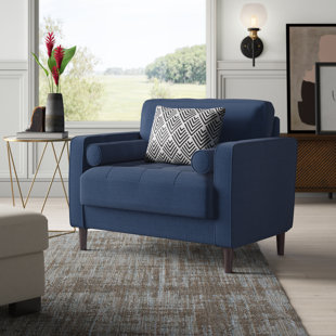 Navy blue 2025 living room chairs